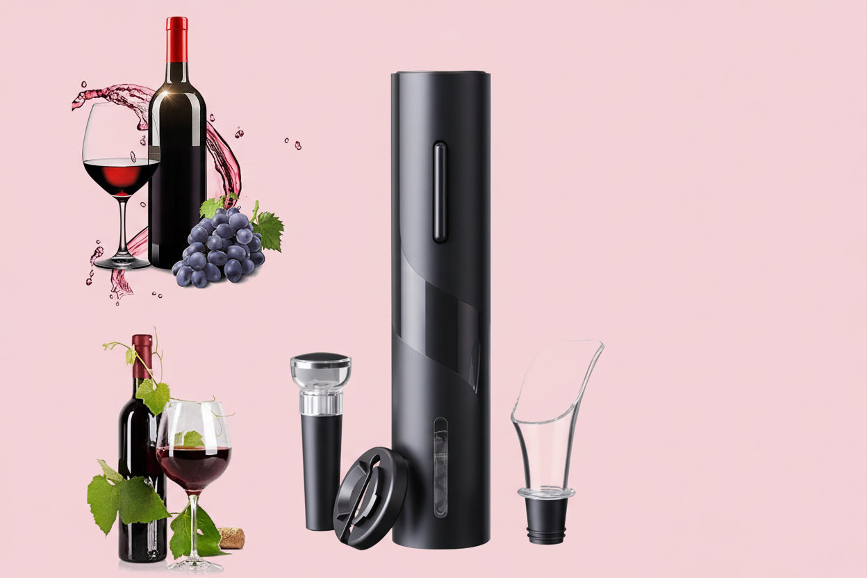 SET DESTAPADOR DE VINO ELECTRICO