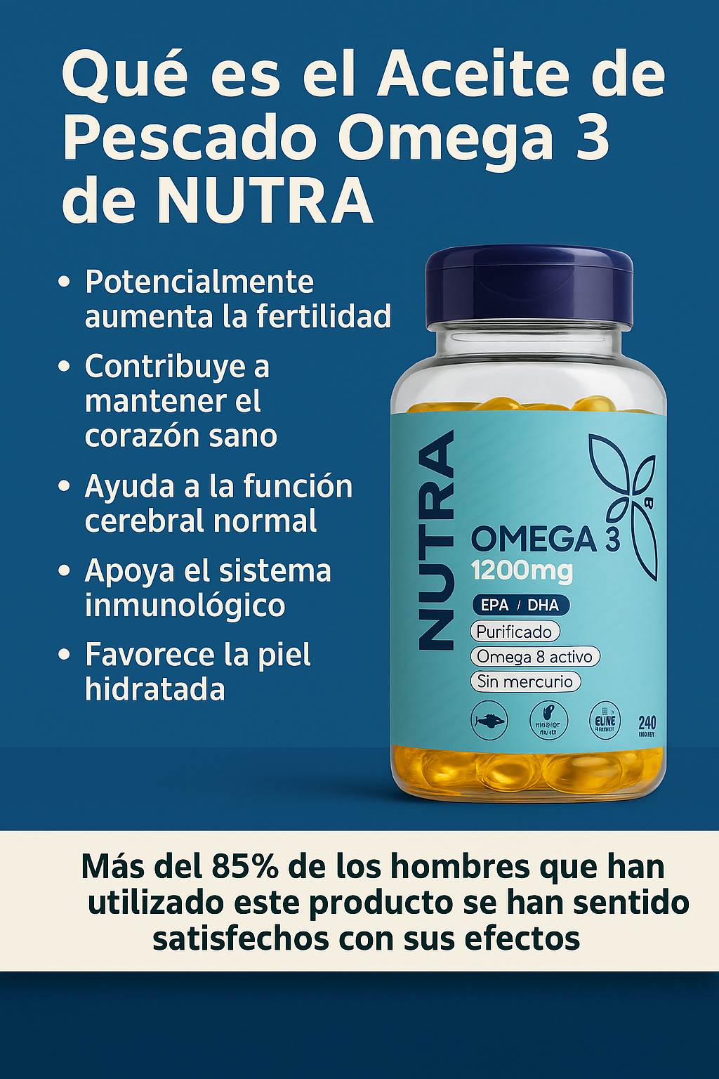 Omega 3 de Nutra – Tu aliado esencial para una vida saludable