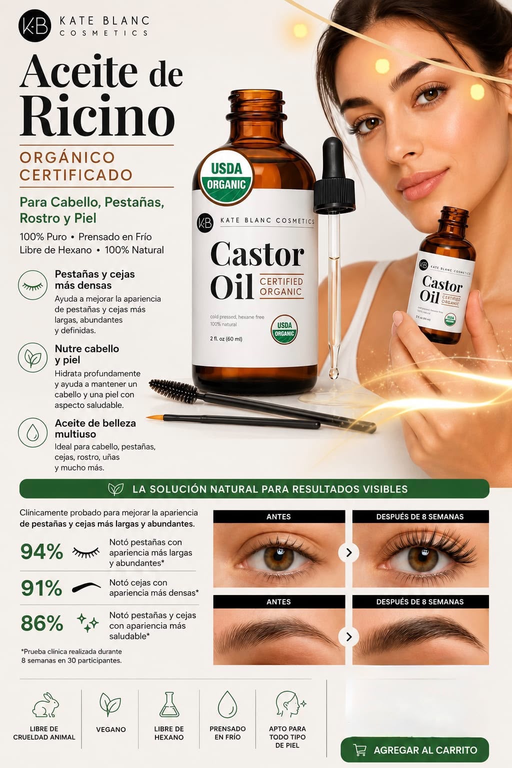 CASTOR OIL 100% PURO ACEITE DE RICINO