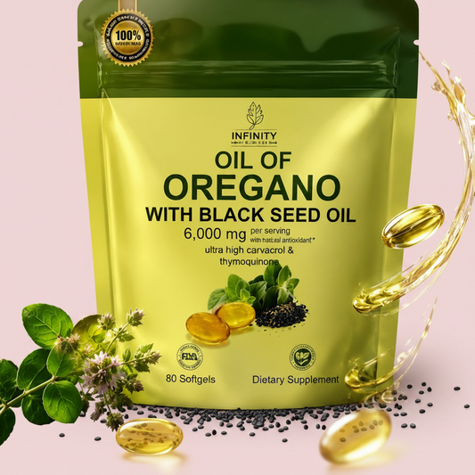 Aceite de Orégano + Black Seed Oil 6,000 mg | Refuerzo Natural Poderoso 🔥