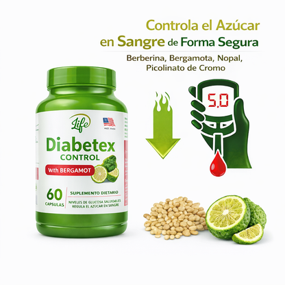 DIABETEX CONTROL (ANTIDIABÉTICO . REGULADOR DE AZUCAR)