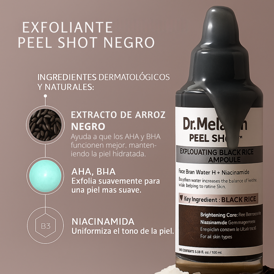 PELL SHOT DR. MELAXIN EXFOLIANTE ARROZ NEGRO