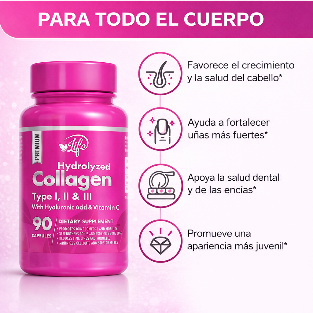 Colágeno Hidrolizado 90 Cápsulas
