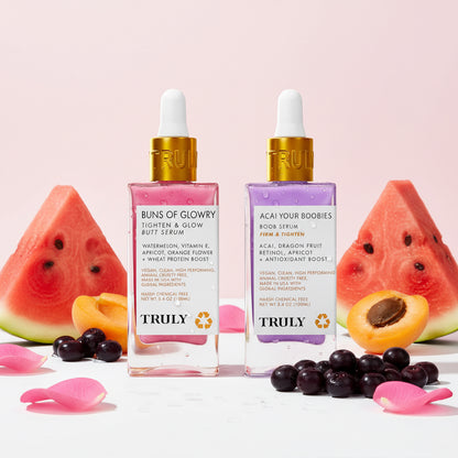 KIT TRULY HIDRATANTE ROSADO Y MORADO