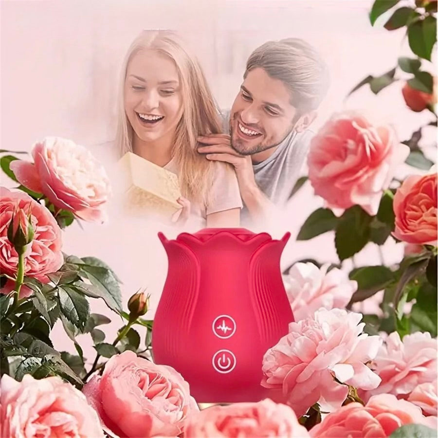 Juguete  de rosa para mujer, placer en un solo toque.