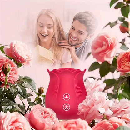 Juguete  de rosa para mujer, placer en un solo toque.