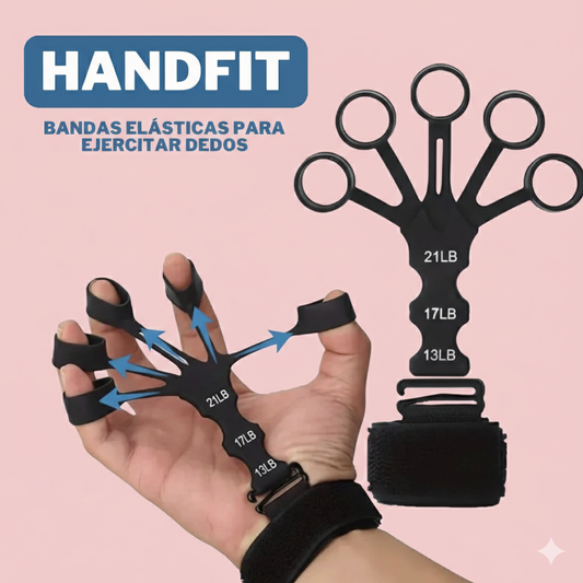 HANDFIT - BANDAS ELÁSTICAS PARA EJERCITAR DEDOS