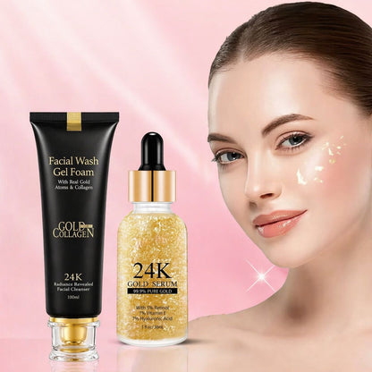 OFERTA SERUM PARA OJOS Y LIMPIADOR FACIAL GOLD 24K