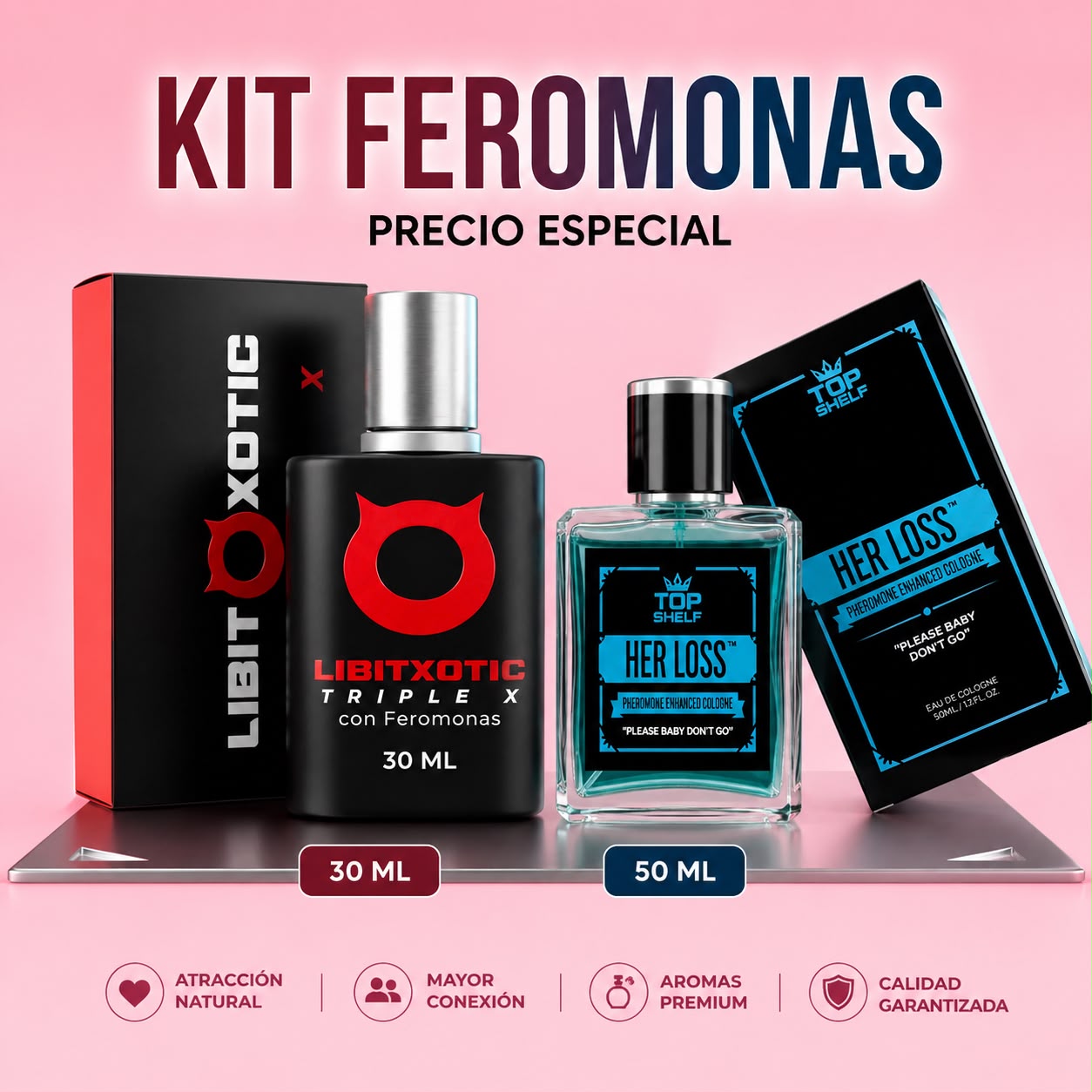 KIT EDICION DE LUJO FEROMONAS - HER LOSS +LIBITXOTIC